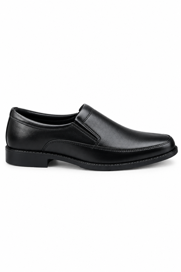 Classic Leather Loafers – Black