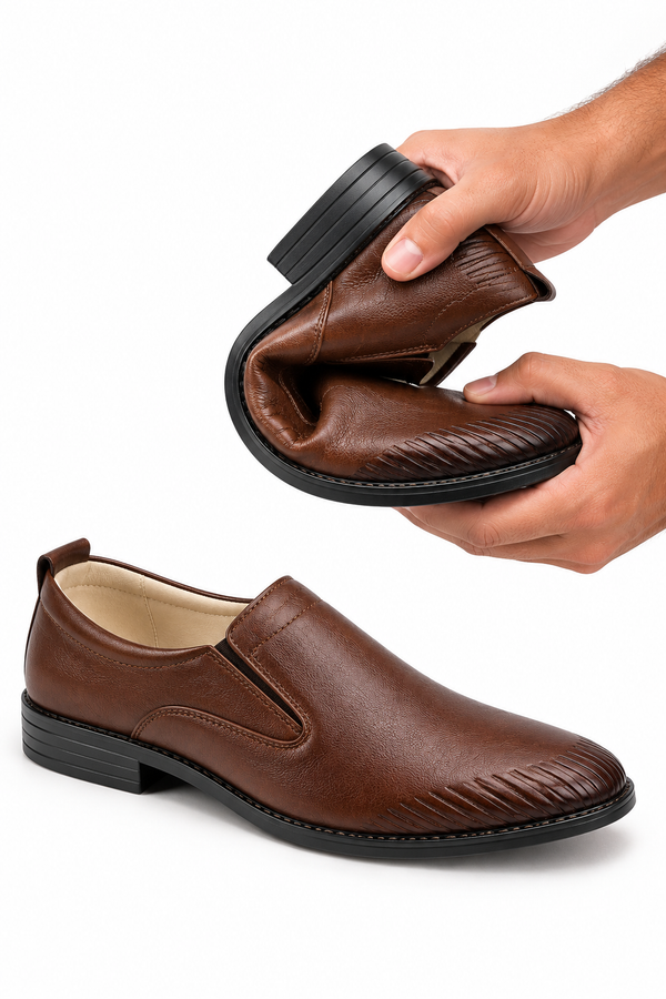FlexFit – Leather Slip-On