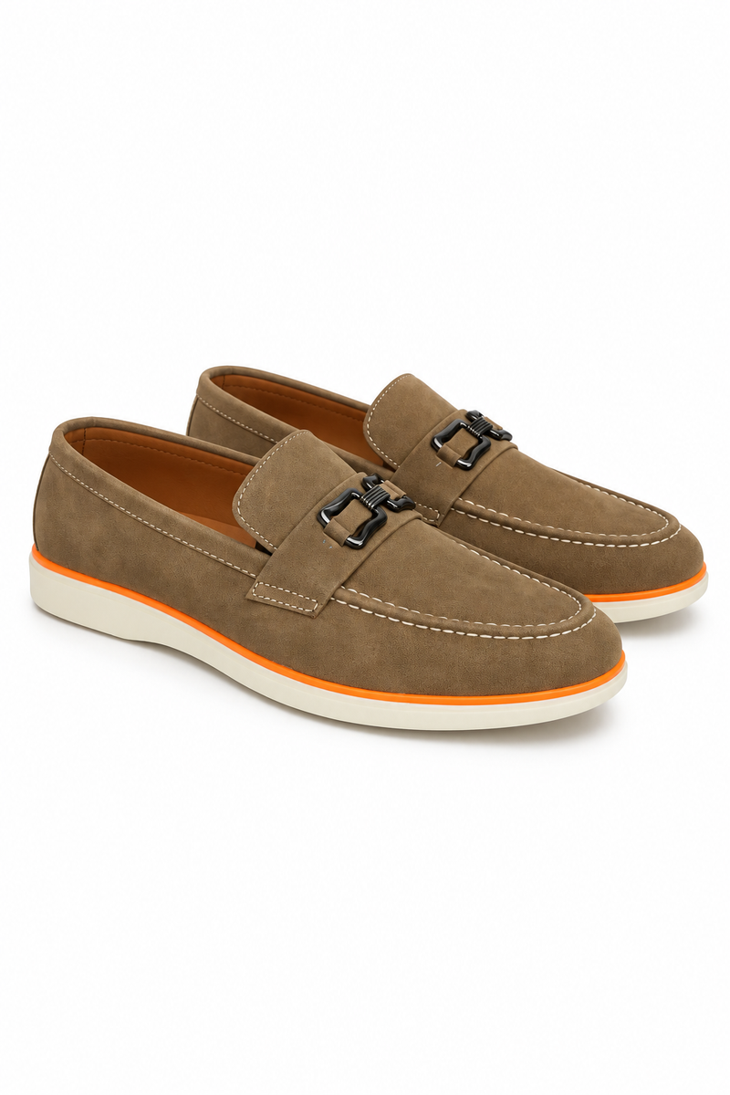 Taupe Suede Loafer