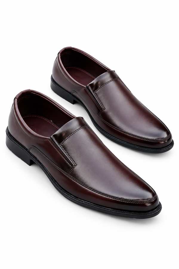 Classic Leather Loafers – Brown