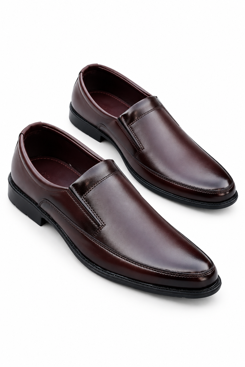 Classic Leather Loafers – Brown