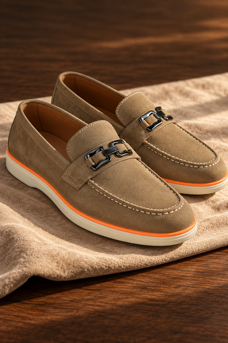 Taupe Suede Loafer