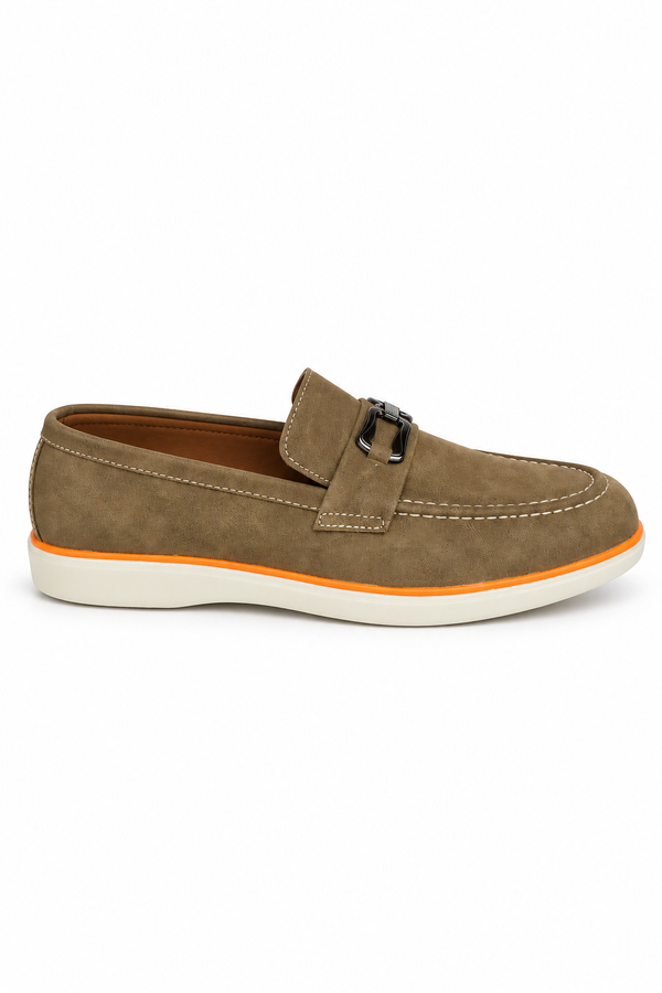 Taupe Suede Loafer